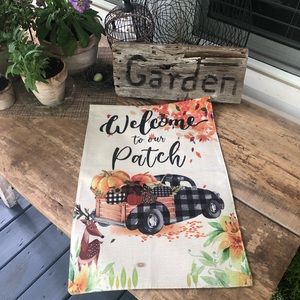 Garden Flag “Welcome to our Patch”